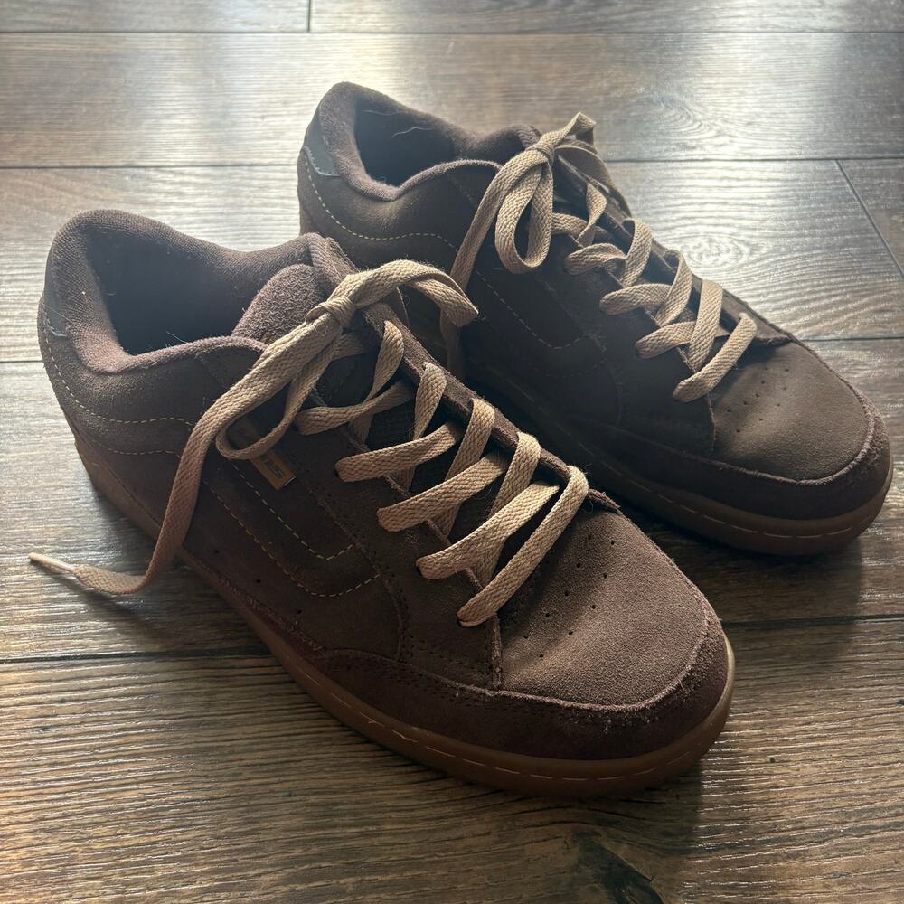 Rare Vintage Vans Snooka y2k Brown Suede Skater Padded Tongue Tan Men's Size 10